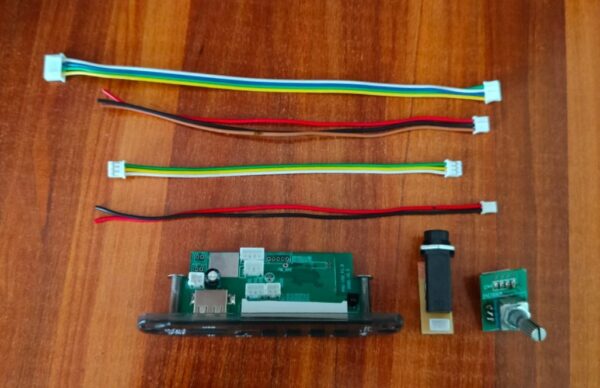 Pagaria White Display Bluetooth Kit with Encoder and Mic Socket